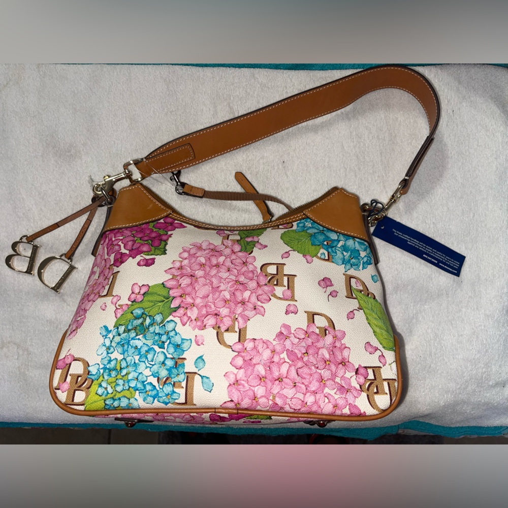 Dooney & Burke Hydrangea Monogram Hobo Bag